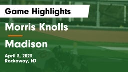 Morris Knolls  vs Madison  Game Highlights - April 3, 2023