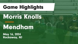Morris Knolls  vs Mendham  Game Highlights - May 16, 2024