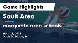 Sault Area  vs marquette area schools Game Highlights - Aug. 24, 2021