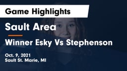 Sault Area  vs Winner Esky Vs Stephenson Game Highlights - Oct. 9, 2021