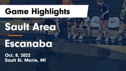 Sault Area  vs Escanaba  Game Highlights - Oct. 8, 2022