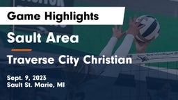 Sault Area  vs Traverse City Christian  Game Highlights - Sept. 9, 2023