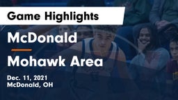 McDonald  vs Mohawk Area  Game Highlights - Dec. 11, 2021