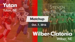 Matchup: Yutan  vs. Wilber-Clatonia  2016