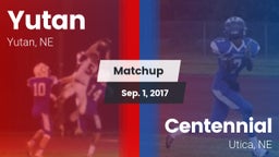 Matchup: Yutan  vs. Centennial  2017