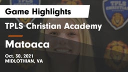TPLS Christian Academy vs Matoaca  Game Highlights - Oct. 30, 2021