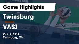 Twinsburg  vs VASJ Game Highlights - Oct. 5, 2019
