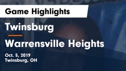 Twinsburg  vs Warrensville Heights Game Highlights - Oct. 5, 2019