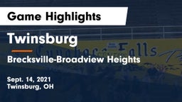 Twinsburg  vs Brecksville-Broadview Heights  Game Highlights - Sept. 14, 2021