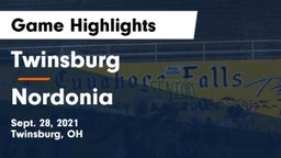Twinsburg  vs Nordonia Game Highlights - Sept. 28, 2021