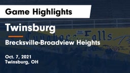Twinsburg  vs Brecksville-Broadview Heights  Game Highlights - Oct. 7, 2021