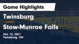 Twinsburg  vs Stow-Munroe Falls  Game Highlights - Oct. 12, 2021