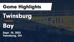 Twinsburg  vs Bay  Game Highlights - Sept. 10, 2022
