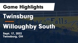 Twinsburg  vs Willoughby South  Game Highlights - Sept. 17, 2022