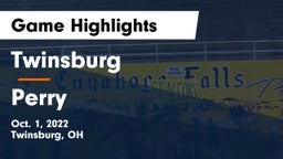 Twinsburg  vs Perry  Game Highlights - Oct. 1, 2022