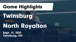 Twinsburg  vs North Royalton  Game Highlights - Sept. 12, 2023