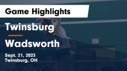 Twinsburg  vs Wadsworth  Game Highlights - Sept. 21, 2023