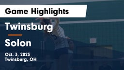 Twinsburg  vs Solon  Game Highlights - Oct. 3, 2023