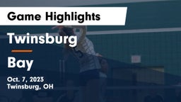 Twinsburg  vs Bay  Game Highlights - Oct. 7, 2023