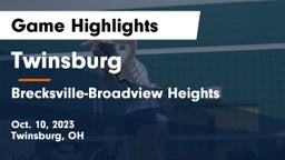 Twinsburg  vs Brecksville-Broadview Heights  Game Highlights - Oct. 10, 2023