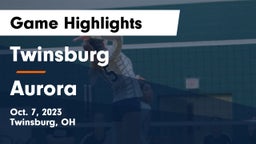 Twinsburg  vs Aurora  Game Highlights - Oct. 7, 2023