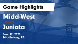 Midd-West  vs Juniata  Game Highlights - Jan. 17, 2023