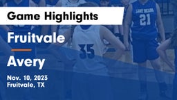 Fruitvale  vs Avery  Game Highlights - Nov. 10, 2023