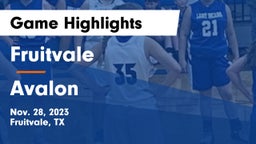 Fruitvale  vs Avalon  Game Highlights - Nov. 28, 2023