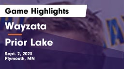 Wayzata  vs Prior Lake  Game Highlights - Sept. 2, 2023