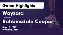 Wayzata  vs Robbinsdale Cooper  Game Highlights - Sept. 5, 2023