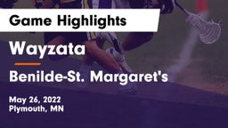 Wayzata  vs Benilde-St. Margaret's  Game Highlights - May 26, 2022