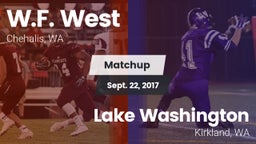 Matchup: W.F. West vs. Lake Washington  2017