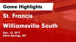 St. Francis  vs Williamsville South  Game Highlights - Dec. 13, 2017