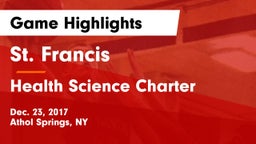 St. Francis  vs Health Science Charter Game Highlights - Dec. 23, 2017