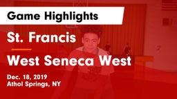 St. Francis  vs West Seneca West Game Highlights - Dec. 18, 2019