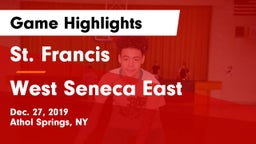 St. Francis  vs West Seneca East Game Highlights - Dec. 27, 2019