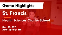 St. Francis  vs Health Sciences Charter School Game Highlights - Dec. 28, 2019