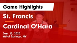 St. Francis  vs Cardinal O'Hara Game Highlights - Jan. 13, 2020
