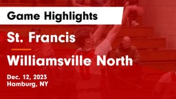 St. Francis  vs Williamsville North Game Highlights - Dec. 12, 2023