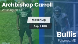 Matchup: Archbishop Carroll vs. Bullis  2017