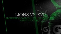 Archbishop Carroll football highlights Lions vs. SVP