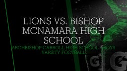 Archbishop Carroll football highlights Lions vs. Bishop McNamara High School