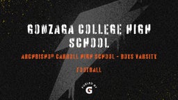 Archbishop Carroll football highlights Gonzaga College High School