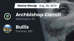 Recap: Archbishop Carroll  vs. Bullis  2019