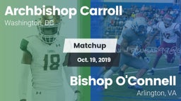 Matchup: Archbishop Carroll vs. Bishop O'Connell  2019