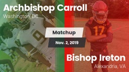 Matchup: Archbishop Carroll vs. Bishop Ireton  2019