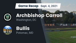 Recap: Archbishop Carroll  vs. Bullis  2021