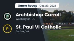 Recap: Archbishop Carroll  vs. St. Paul VI Catholic  2021