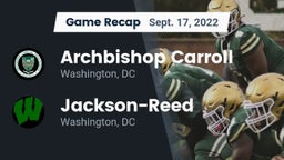 Recap: Archbishop Carroll  vs. Jackson-Reed  2022