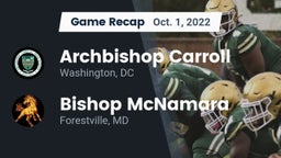 Recap: Archbishop Carroll  vs. Bishop McNamara  2022